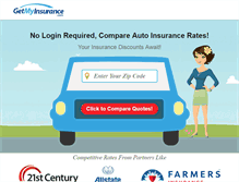 Tablet Screenshot of getmyinsurance.com